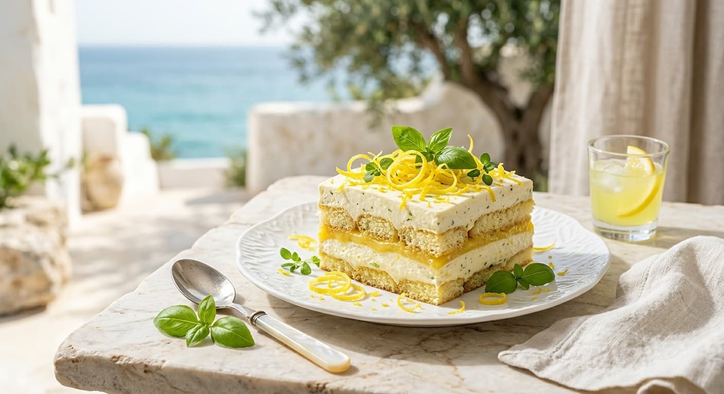 Receta de Tiramisú de Limón y Albahaca: La Guía Definitiva (Receta Gourmet y Ciencia Gastronómica) preparada paso a paso — fotografía editorial de RecetaDolce