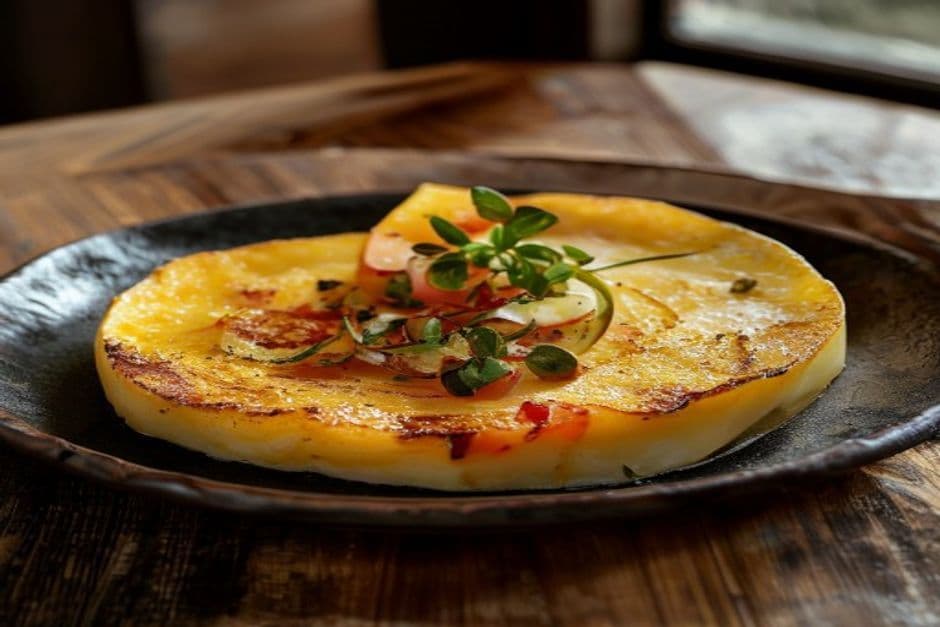 Receta de Tortilla de Patatas con Cebolla: La Receta Tradicional preparada paso a paso — fotografía editorial de RecetaDolce