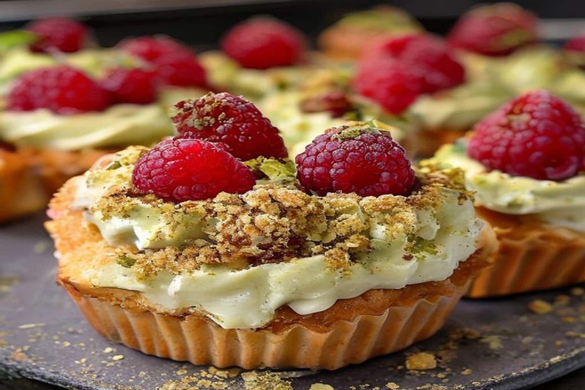 Receta de Eclairs de Pistacho y Frambuesa: Explosión de Color y Sabor preparada paso a paso — fotografía editorial de RecetaDolce