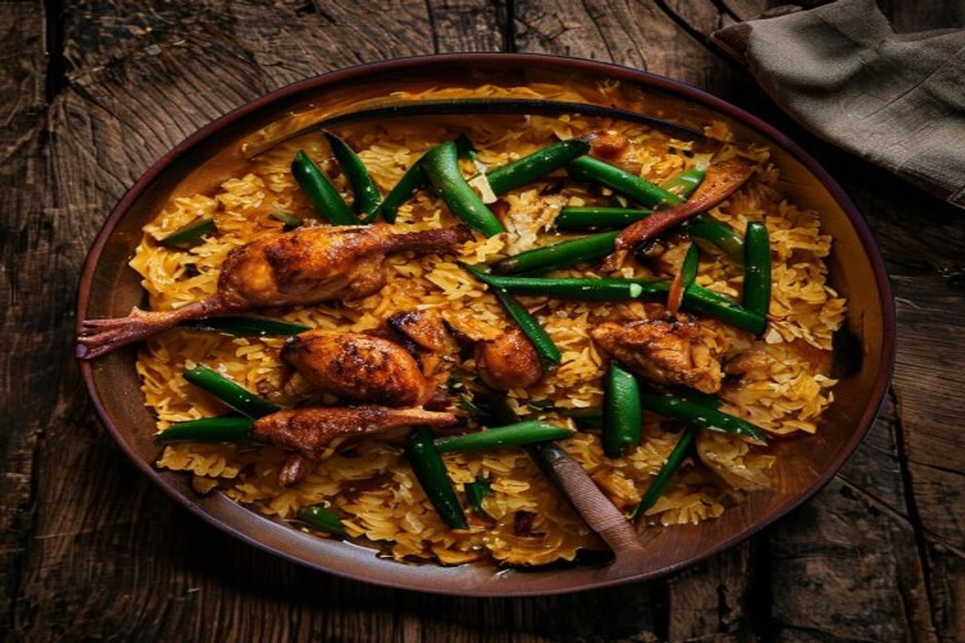 Receta de Paella Valenciana Receta Original: El Dorado Perfecto preparada paso a paso — fotografía editorial de RecetaDolce