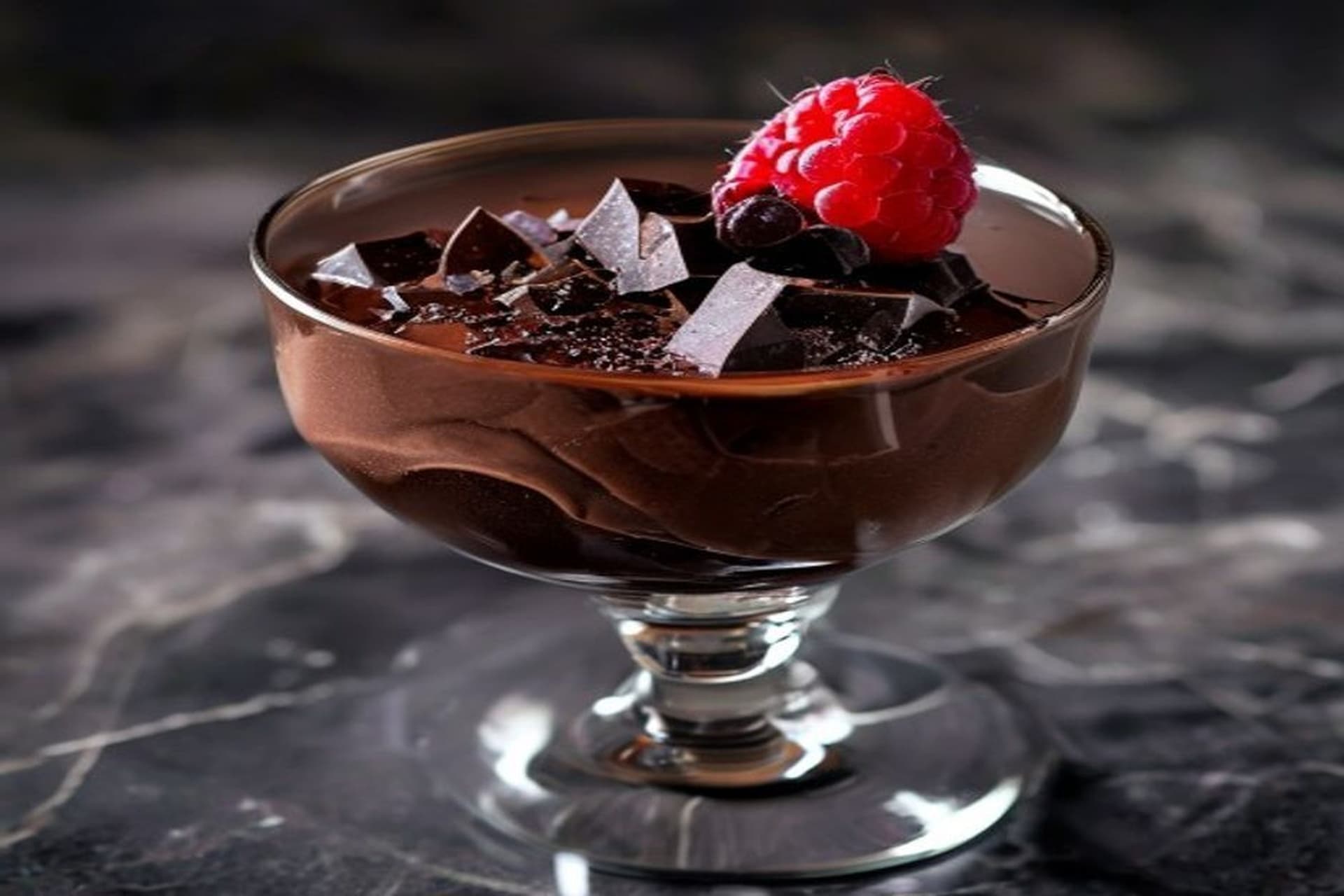 Receta de Mousse de Chocolate Negro al Balsámico: Sofisticación en cada Cucharada preparada paso a paso — fotografía editorial de RecetaDolce