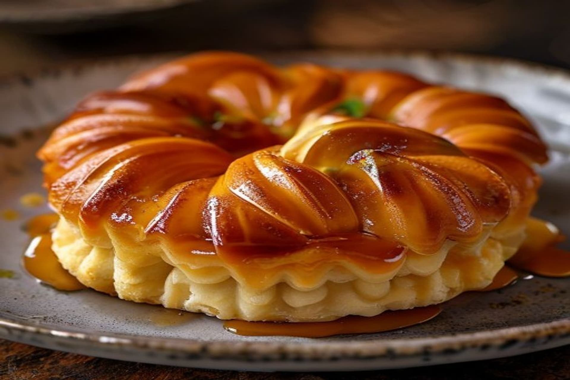Receta de Tarta Saint Honoré de Caramelo Salado: El Everest de la Pastelería preparada paso a paso — fotografía editorial de RecetaDolce