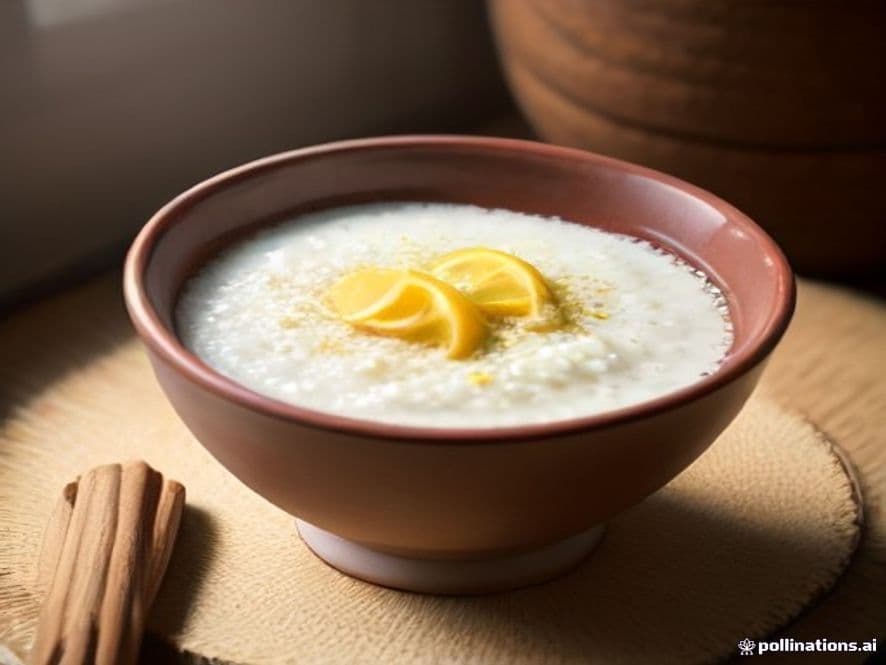 Receta de Arroz con leche saludable con dátiles y canela preparada paso a paso — fotografía editorial de RecetaDolce