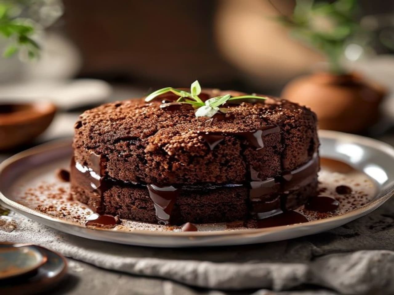 Receta de Bizcocho de chocolate esponjoso preparada paso a paso — fotografía editorial de RecetaDolce