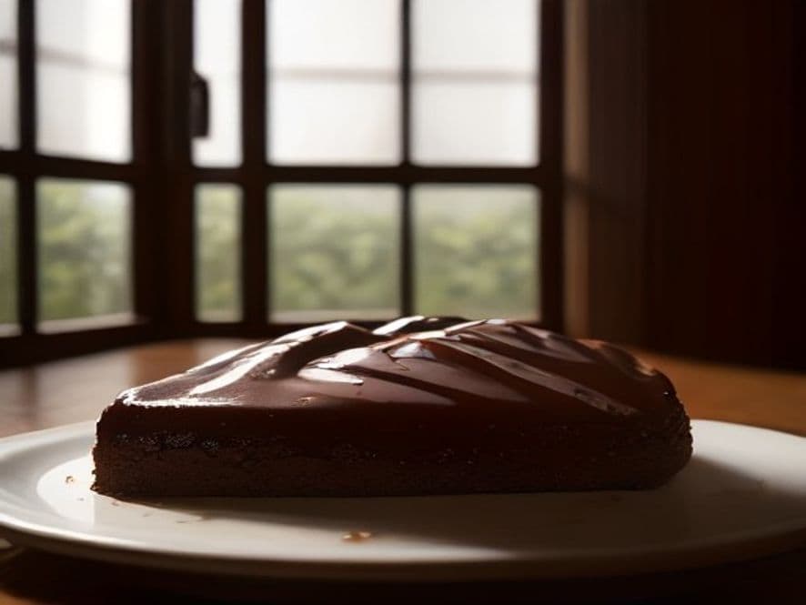 Receta de Bizcocho de chocolate húmedo preparada paso a paso — fotografía editorial de RecetaDolce