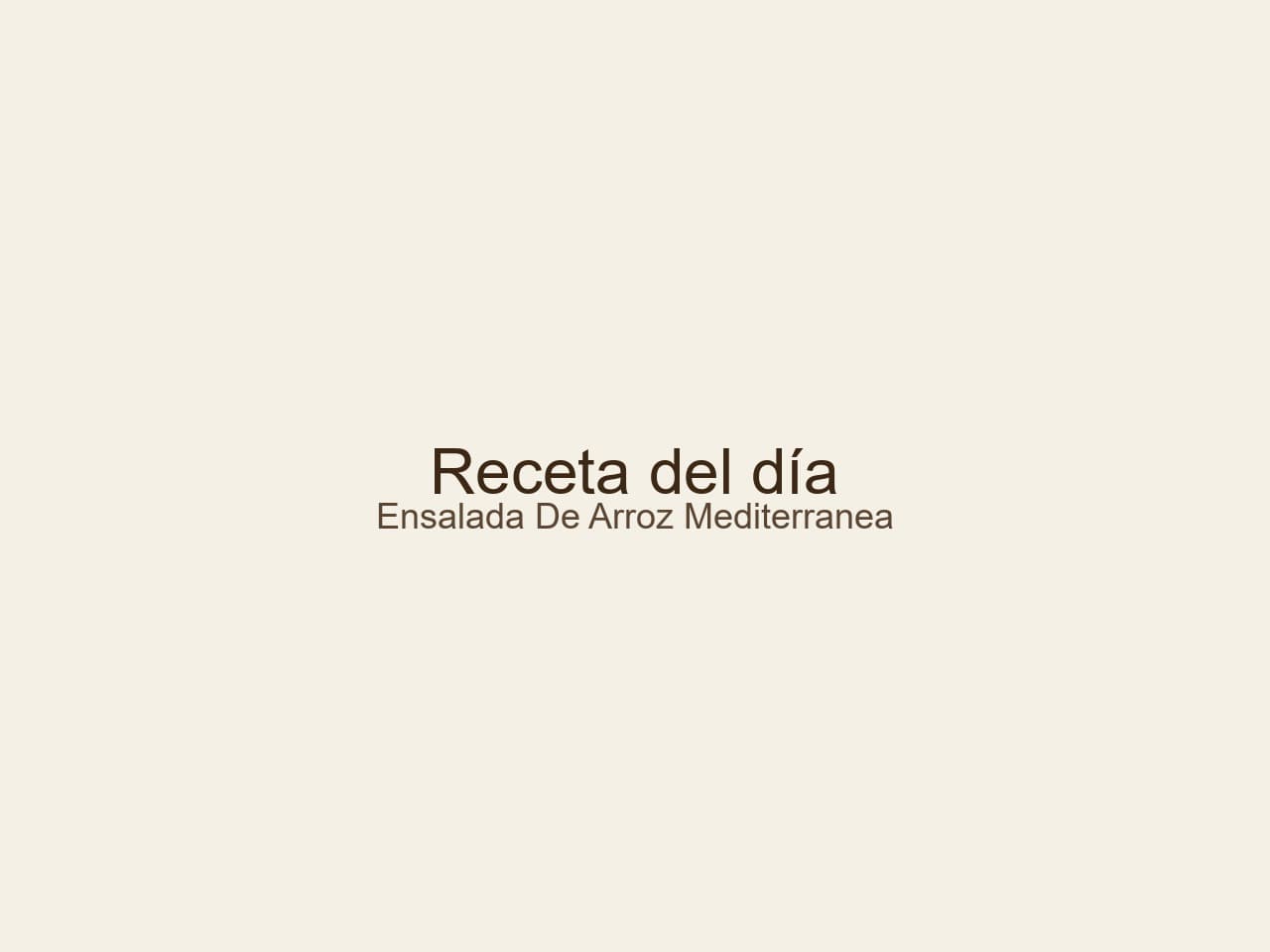 Receta de Ensalada de arroz mediterránea: El secreto del grano perfecto preparada paso a paso — fotografía editorial de RecetaDolce