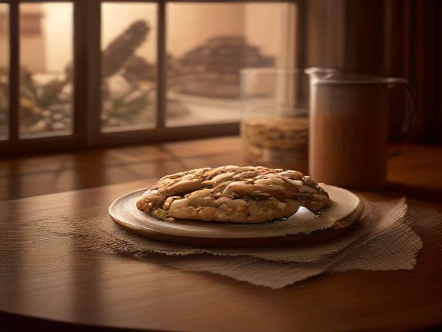 Receta de Galletas de avena y chocolate preparada paso a paso — fotografía editorial de RecetaDolce