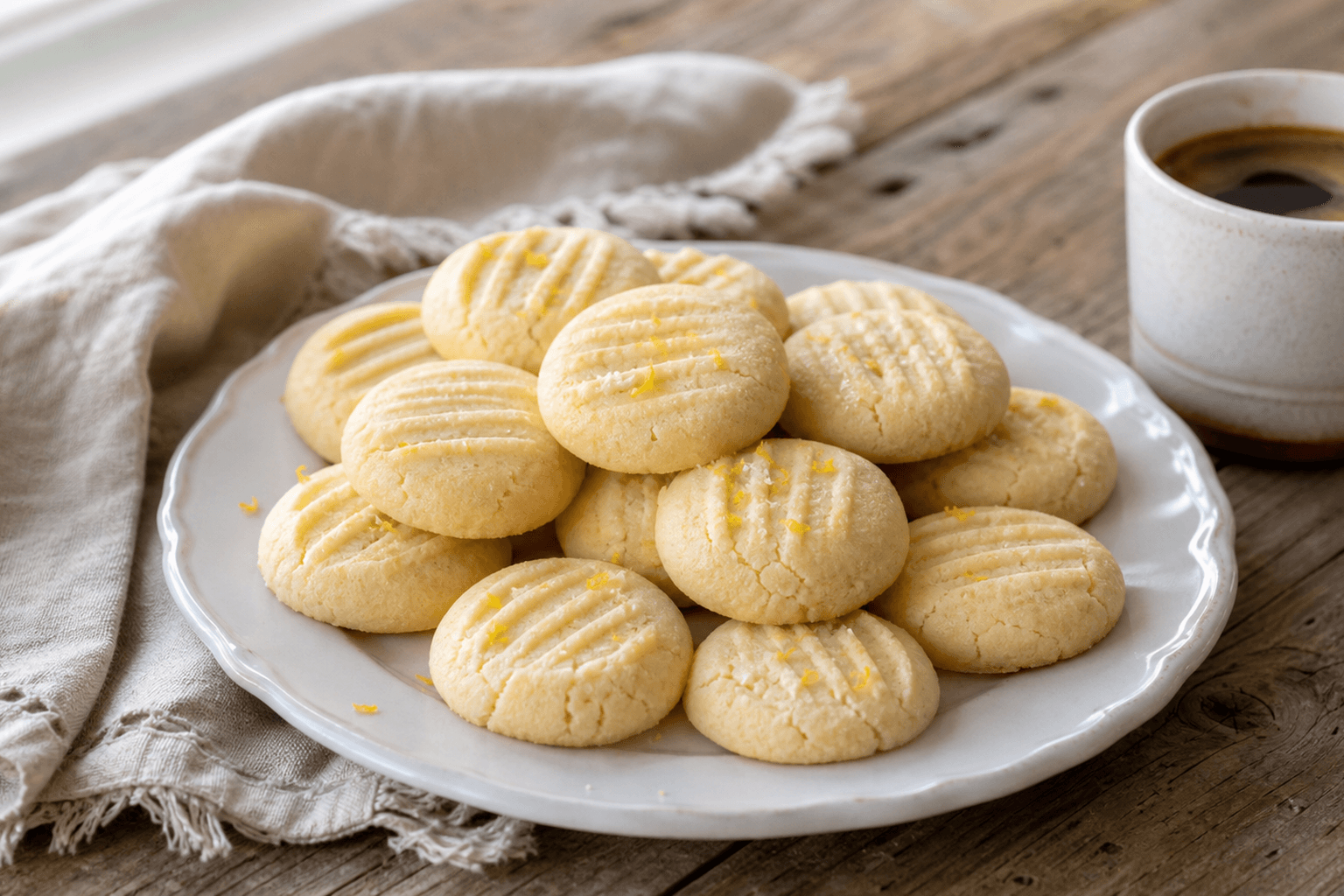 Receta de Galletas de maicena y leche condensada preparada paso a paso — fotografía editorial de RecetaDolce