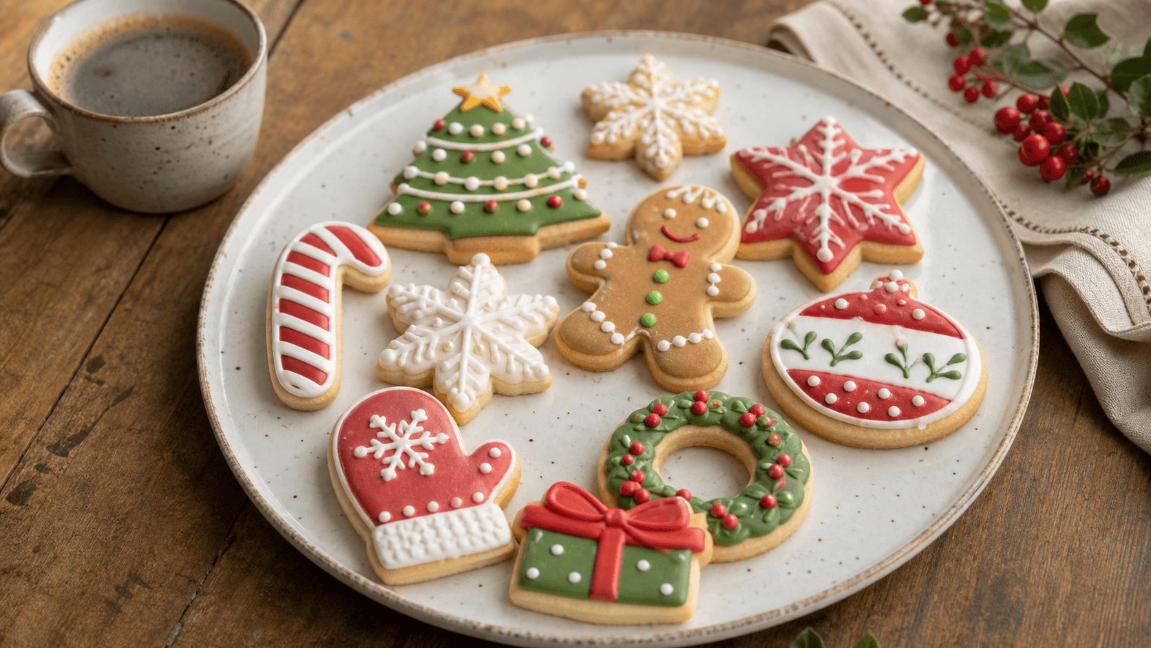 Receta de Galletas Decoradas con Glasa Real preparada paso a paso — fotografía editorial de RecetaDolce