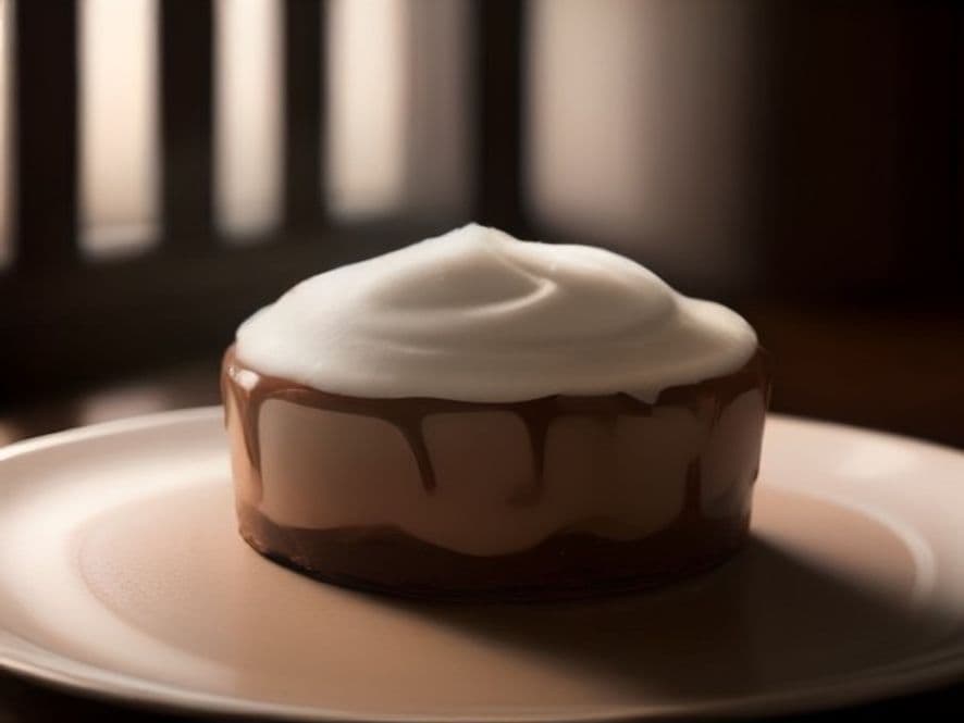 Mousse de chocolate clásica servida en copas de cristal individuales, decorada con virutas de chocolate oscuro y una delicada hoja de menta fresca, bajo una luz natural suave.