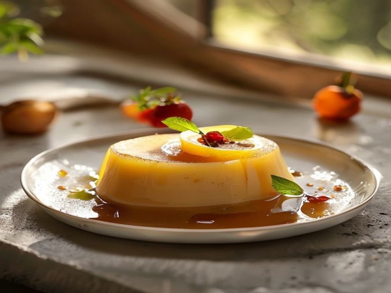Receta de Panna Cotta de Vainilla Bourbon y Fruta de la Pasión preparada paso a paso — fotografía editorial de RecetaDolce