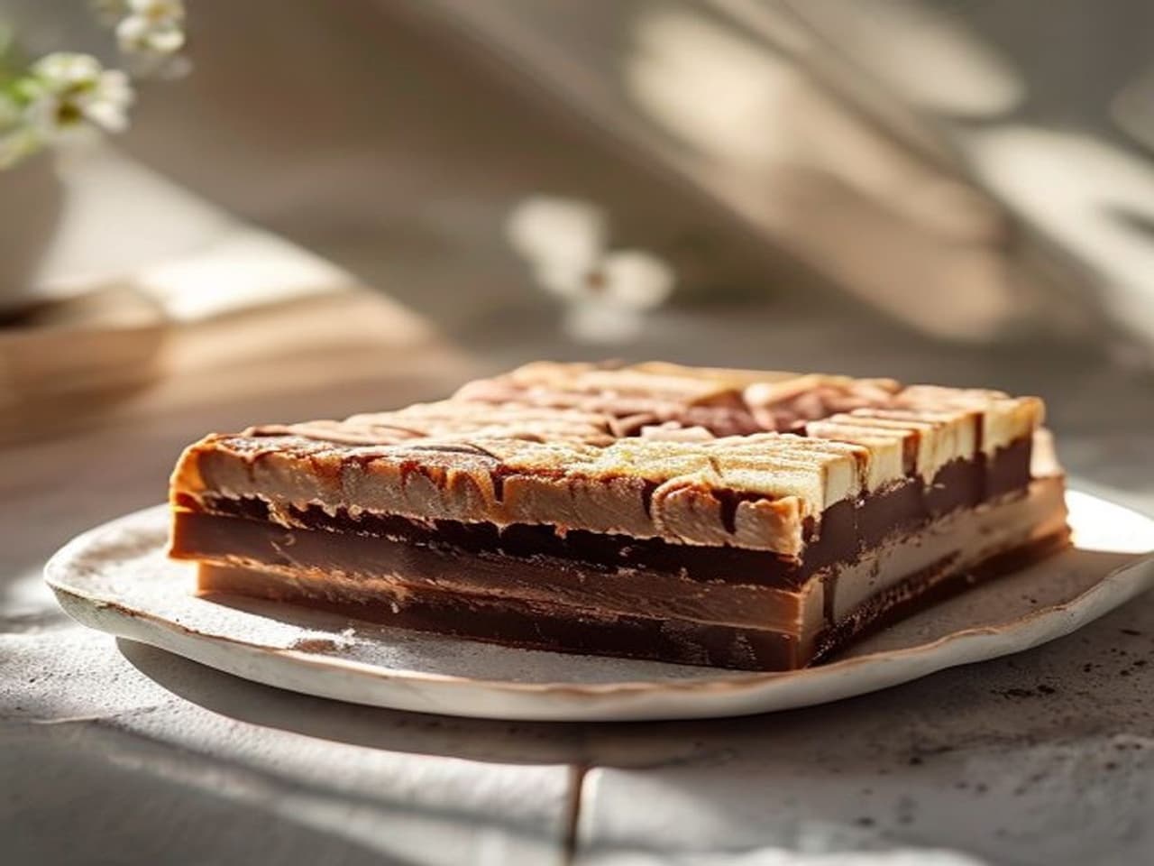 Receta de Pastel Alemán de Chocolate pin page preparada paso a paso — fotografía editorial de RecetaDolce