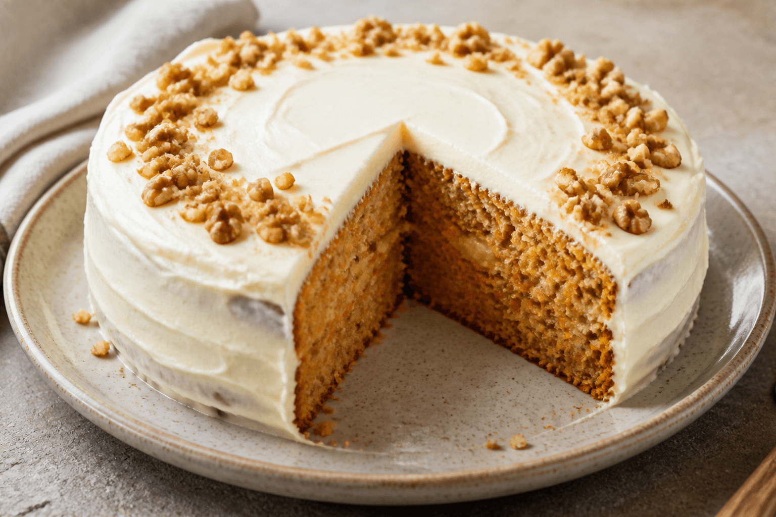 Receta de Pastel de zanahoria con piña preparada paso a paso — fotografía editorial de RecetaDolce