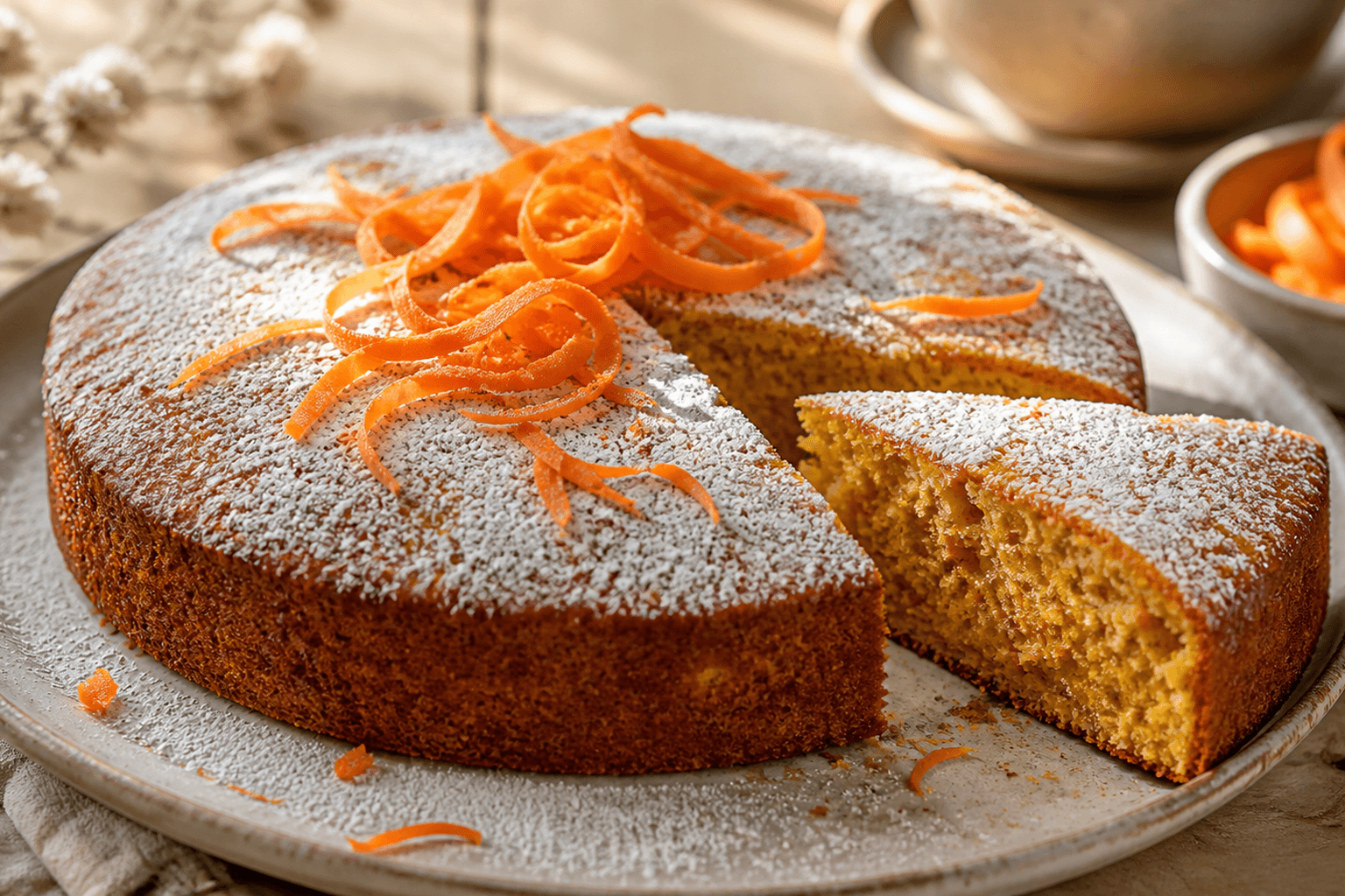 Receta de Pastel de zanahoria y piña: un clásico jugoso y especiado preparada paso a paso — fotografía editorial de RecetaDolce