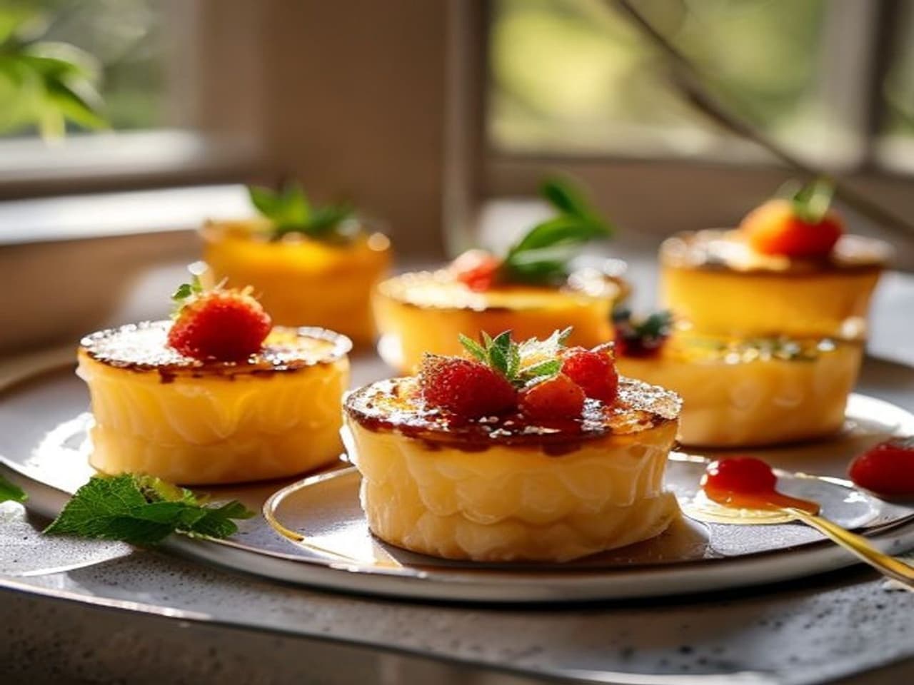 Receta de Postres individuales preparada paso a paso — fotografía editorial de RecetaDolce