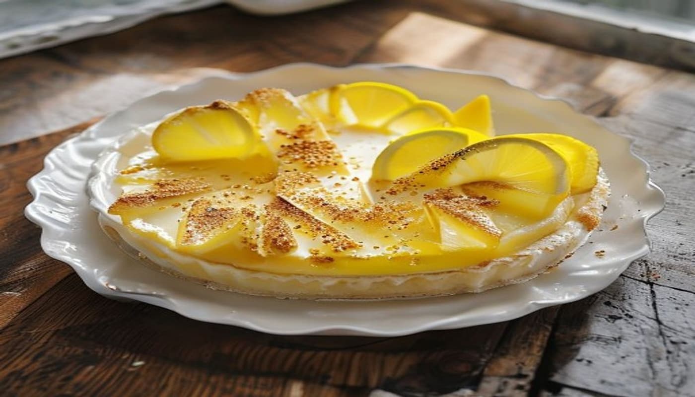 Receta de Tarta de Limón con Merengue: Receta Clásica Irresistible preparada paso a paso — fotografía editorial de RecetaDolce