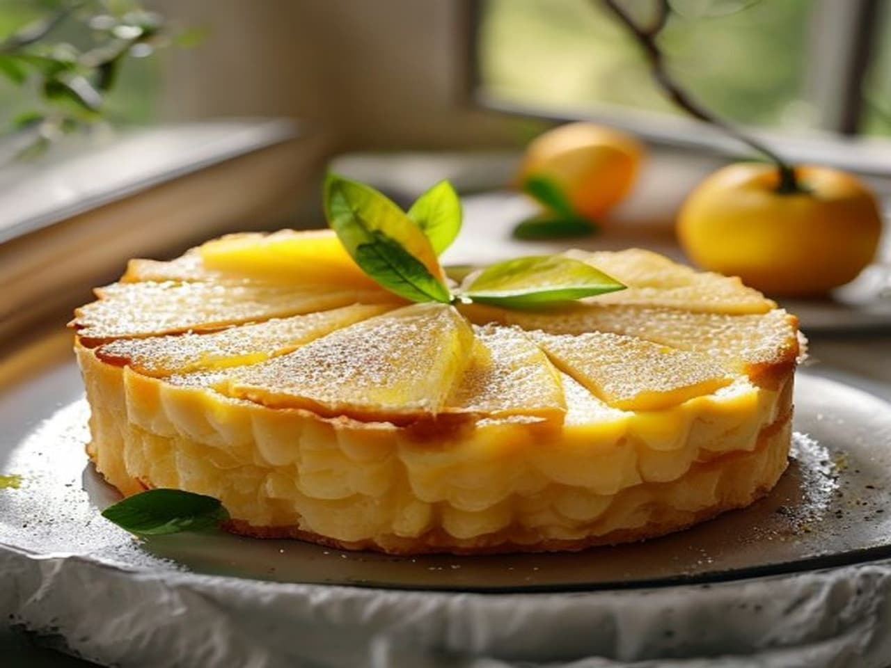 Receta de Tarta de limon con merengue suizo preparada paso a paso — fotografía editorial de RecetaDolce