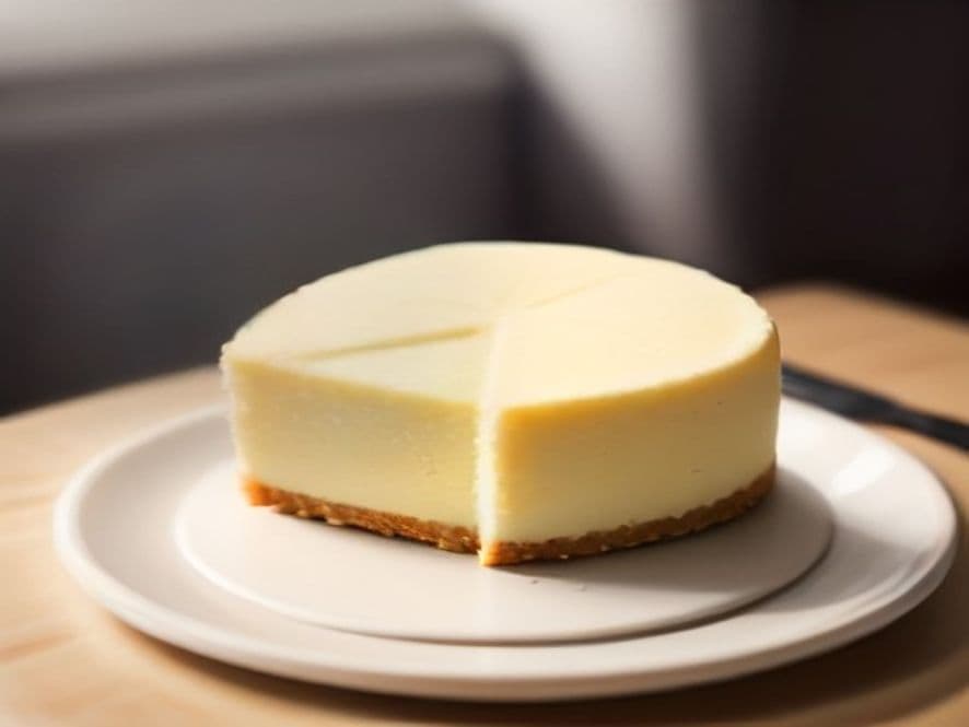 Receta de Tarta de queso en air fryer preparada paso a paso — fotografía editorial de RecetaDolce