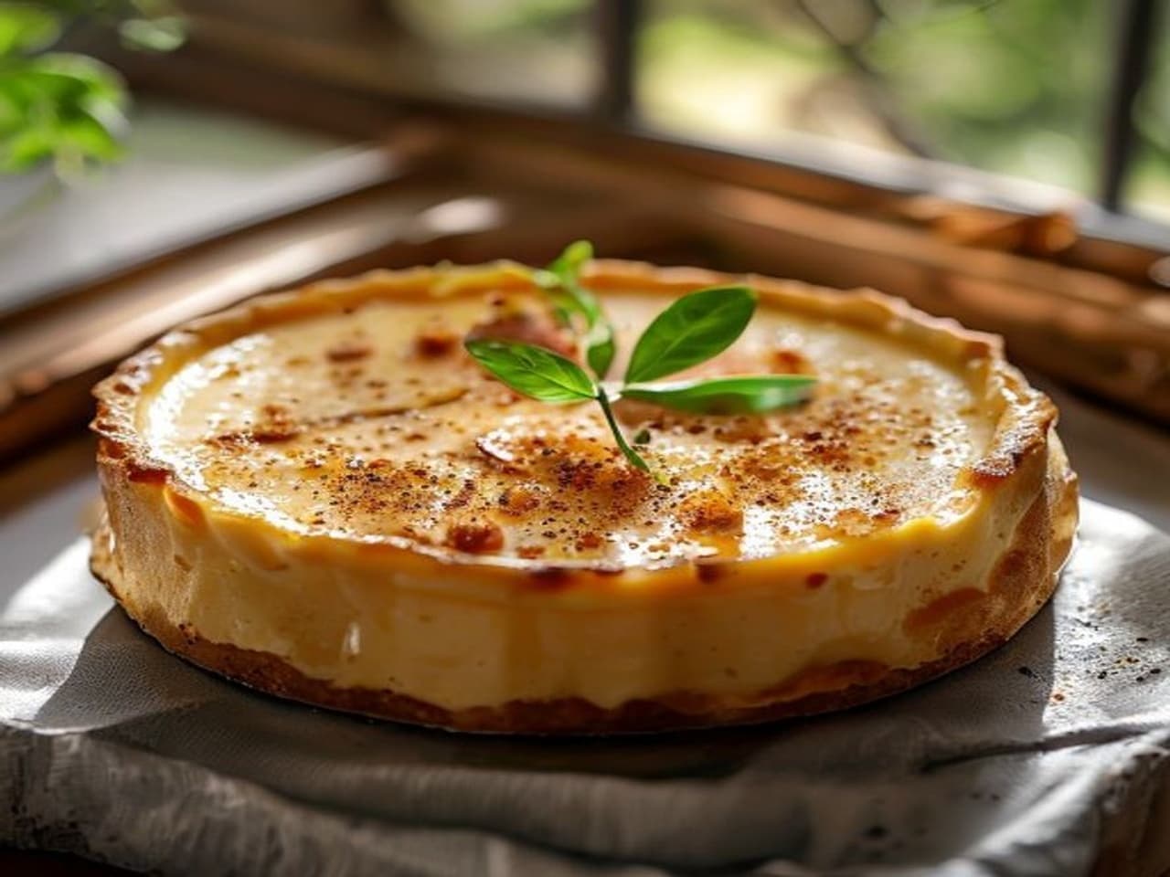 Receta de Tarta de queso preparada paso a paso — fotografía editorial de RecetaDolce