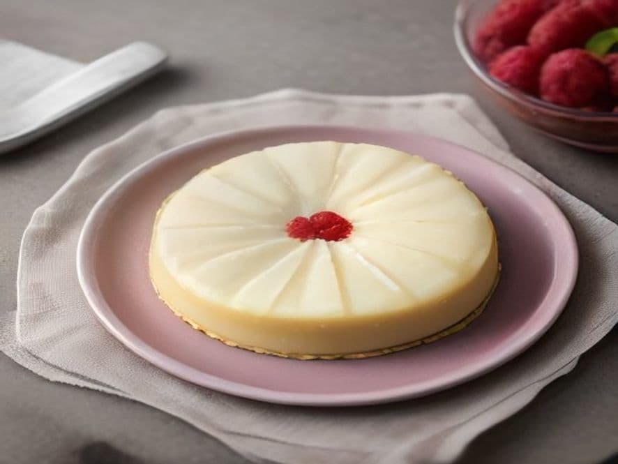 Receta de Tarta de queso La Viña preparada paso a paso — fotografía editorial de RecetaDolce