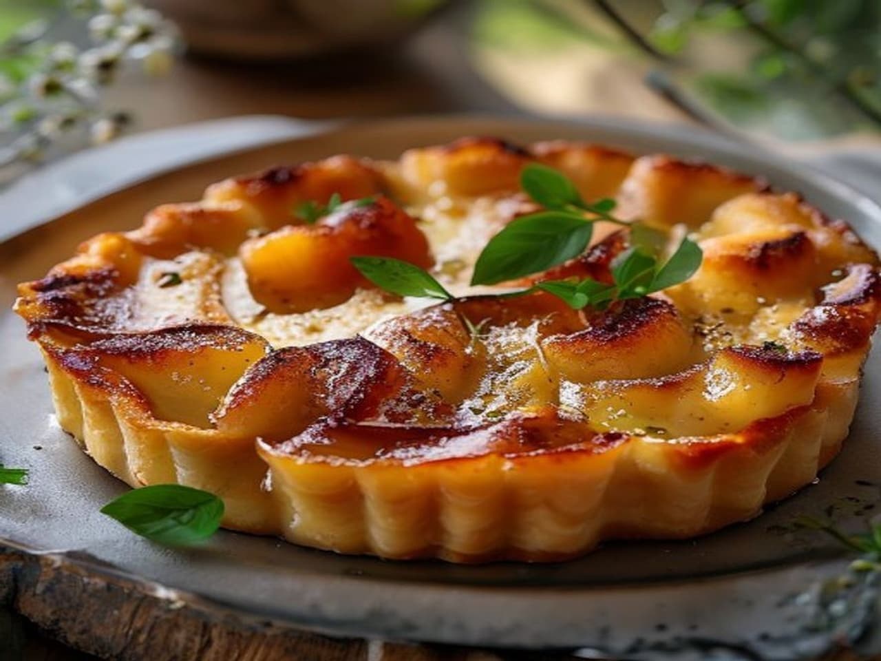 Receta de Tarta tatin de manzana caramelizada preparada paso a paso — fotografía editorial de RecetaDolce