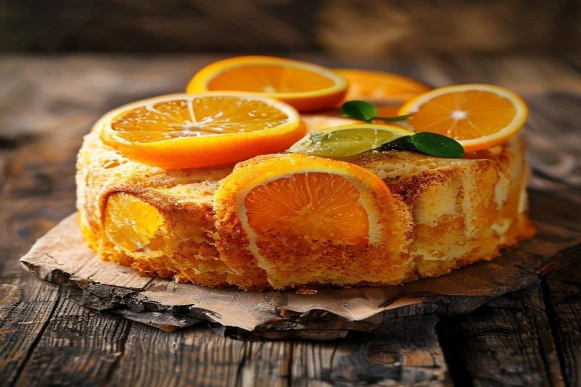 Receta de Pastel de Naranja y Mandarina: El Bizcocho Cítrico Más Esponjoso preparada paso a paso — fotografía editorial de RecetaDolce